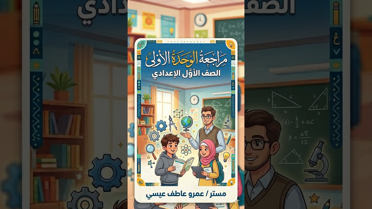 المراجعة النهائية علي الوحدة الاولي 🔥⚡ رياضيات. الصف الاول الاعدادي