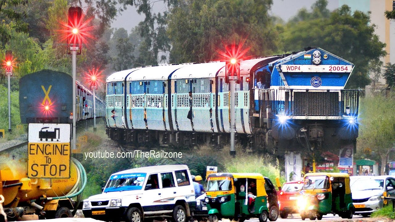 Train made to wait for Vehicles to Clear path | Painful Single Line crossing