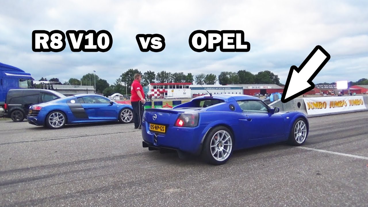Opel Speedster Turbo  -vs-  Audi R8 V10