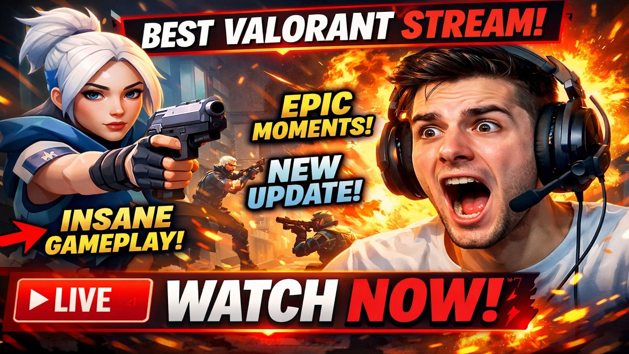 Valorant Live 🔴 Clutches, Headshots & Epic Plays! #valorant #valorantlive #gaming #fps #live