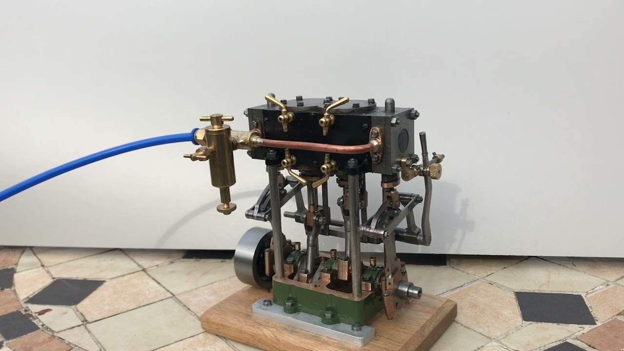 Stuart twin launch steam engine