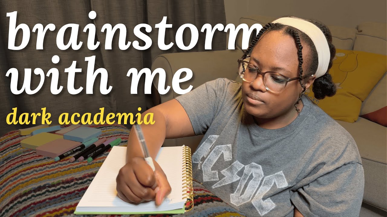 writing a dark academia novella // brainstorm a new book with me