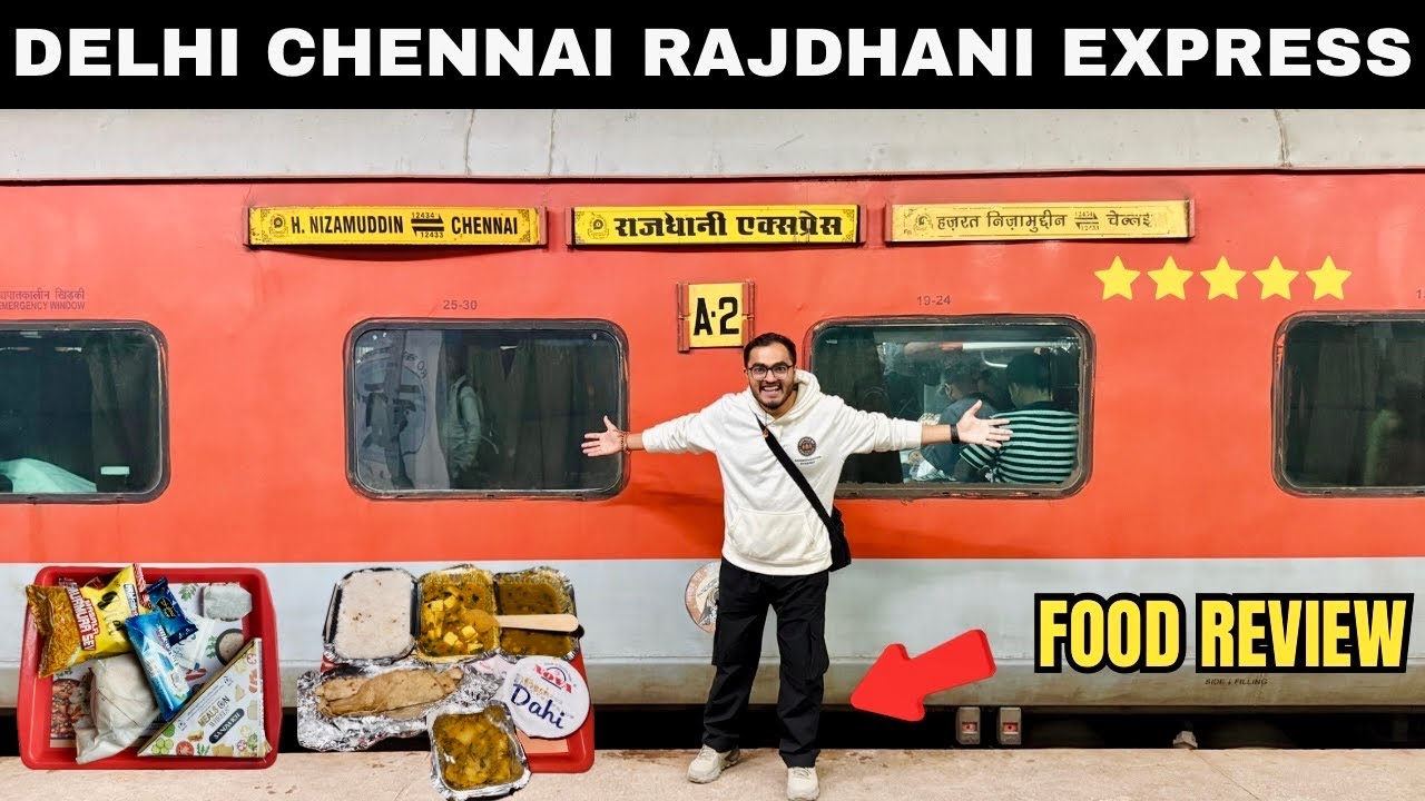 DELHI CHENNAI Rajdhani Express Journey in Second Class with Food Review | Indian Railways | Train
