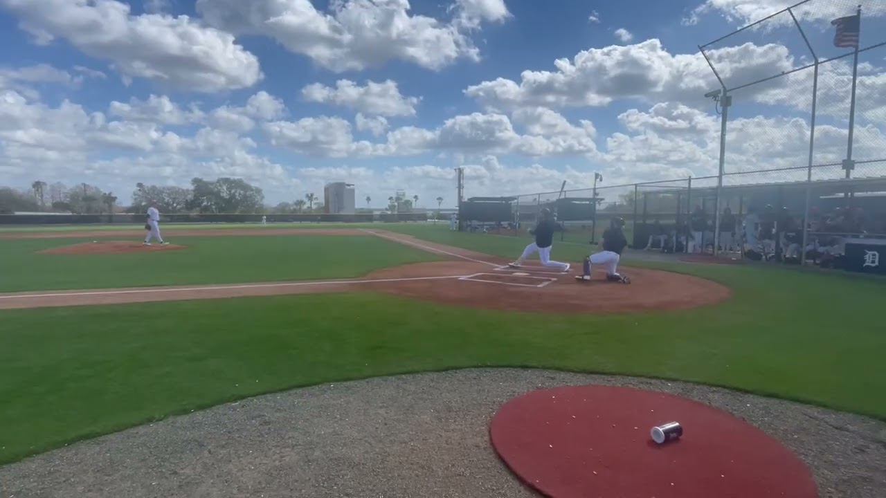 Josue Brice&ntilde;o mashes home run off Tarik Skubal in Tigers spring training