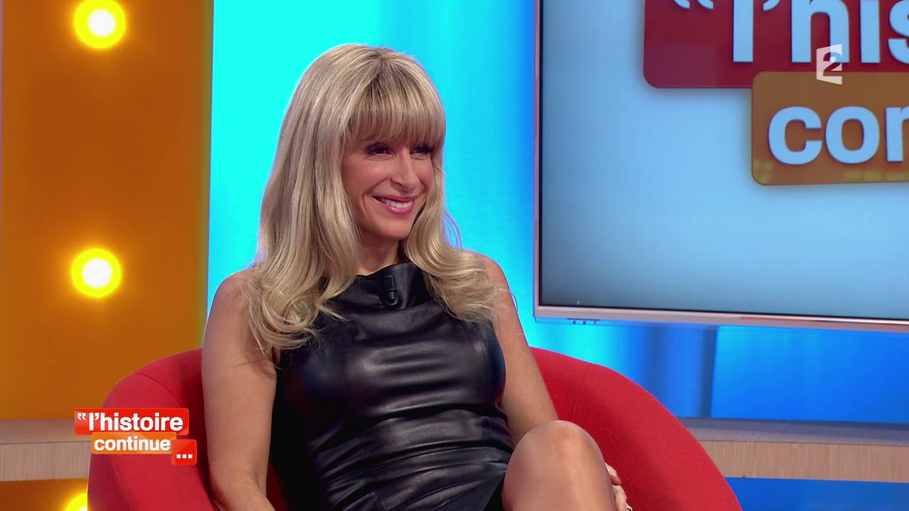Sophie Audouin Super Hot Blonde Milf In Super Sexy Tight Leather Dress