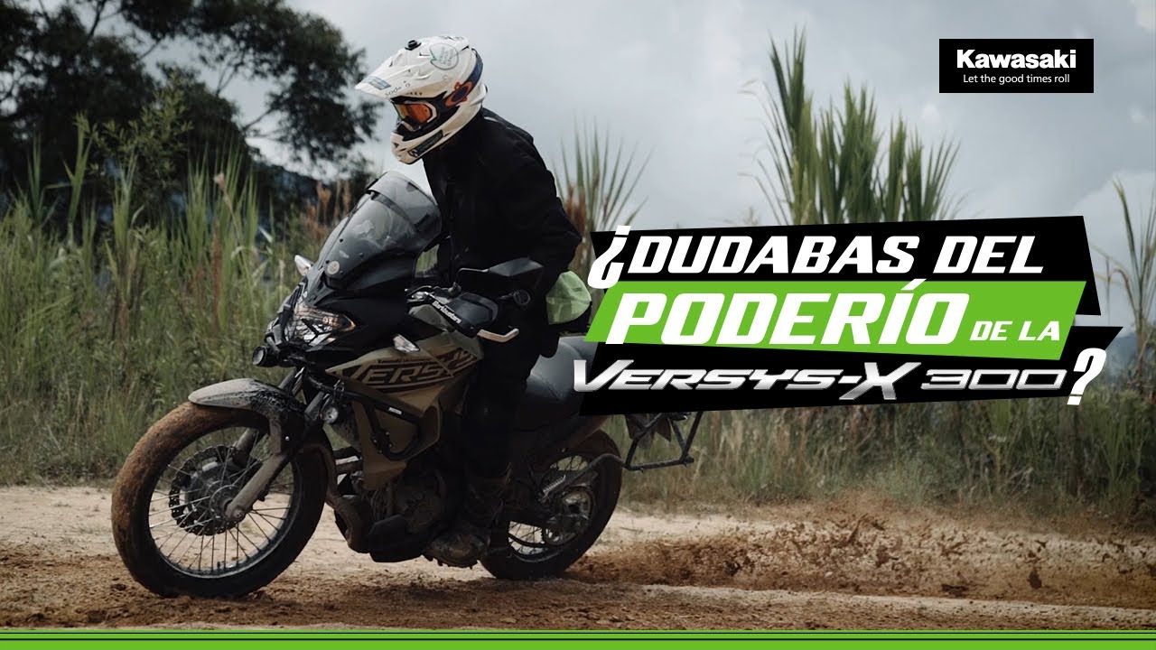 #Kawasaki #VersysX300 en acción por las trochas.