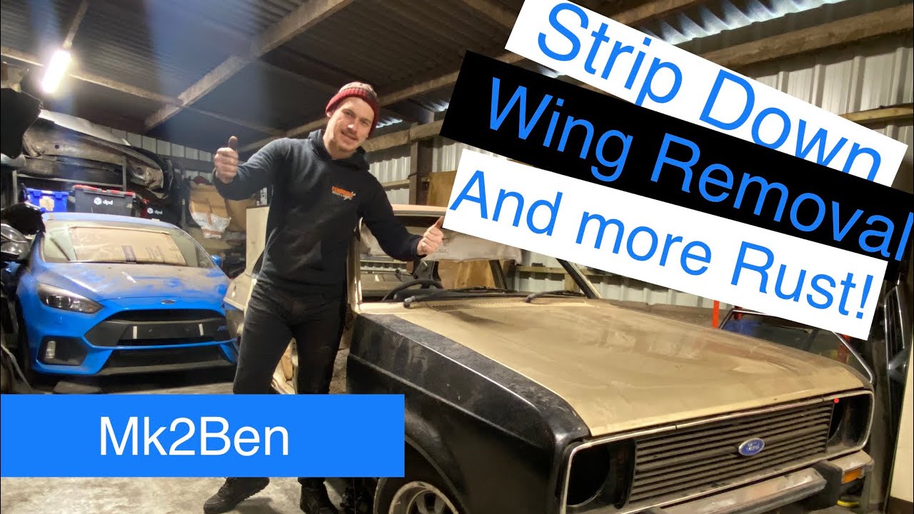 Ford Escort Mk2 zetec & Restoration build - Wing removal and more rust !