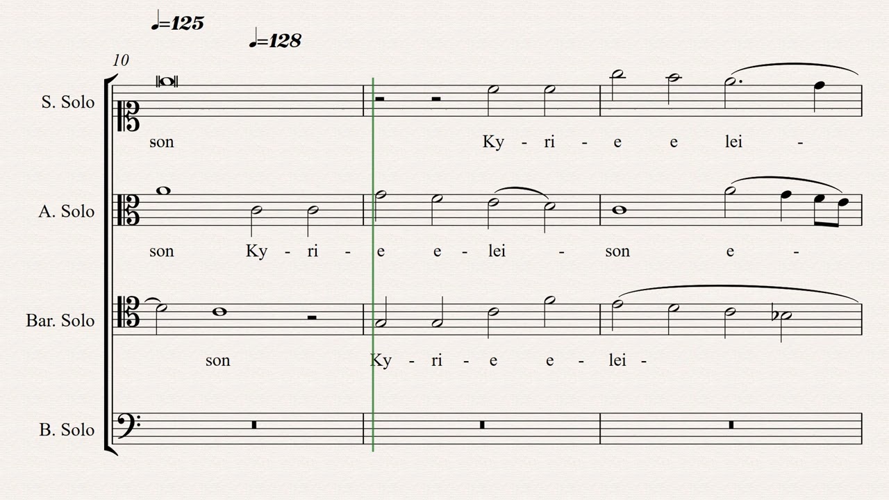 Imitative counterpoint for 3 voices (Palestrina Style)