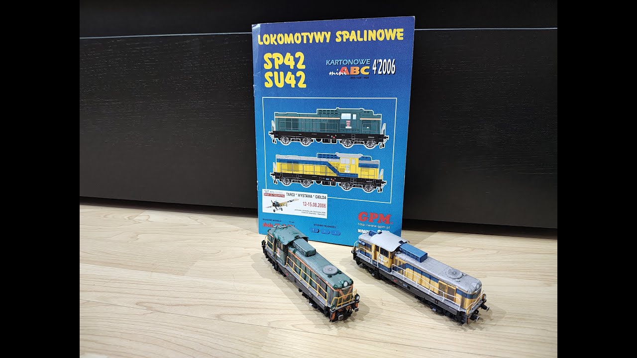 GPM SU42-533 i SP42-023 relacja Kolejowe Modelarstwo Kartonowe