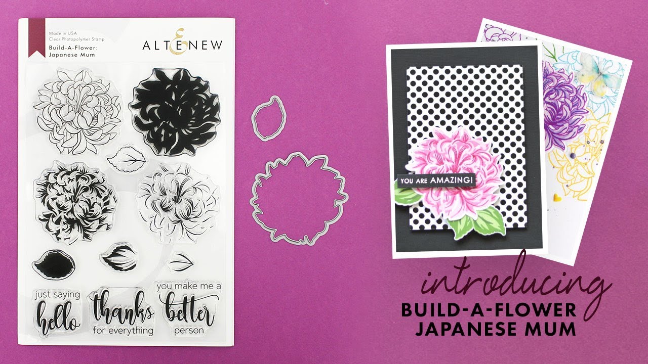 Altenew Stamps Intro: Build-A-Flower: Japanese Mum