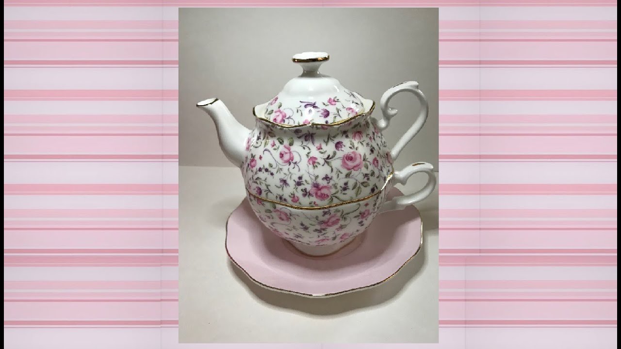 Unboxing Royal Albert Rose Confetti Tea For One