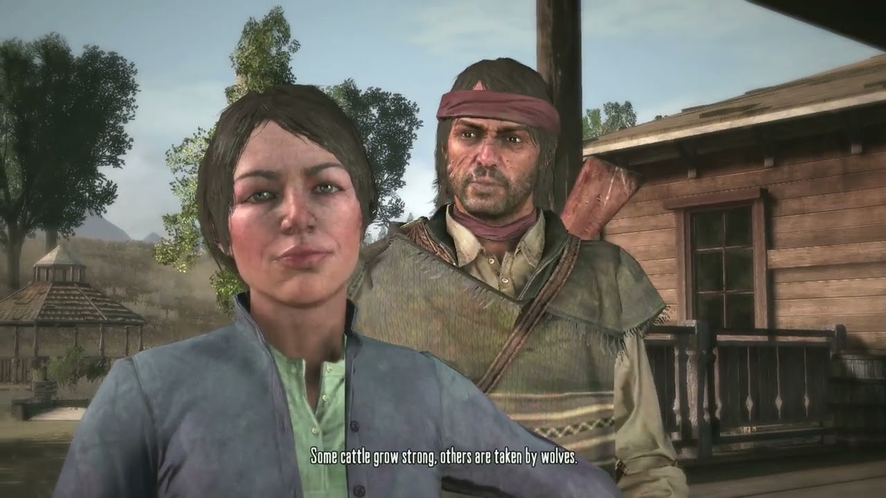 Сцена из RDR1, которая определённо отличается от предыдущей после прохождения RDR2 - Red Dead Red...