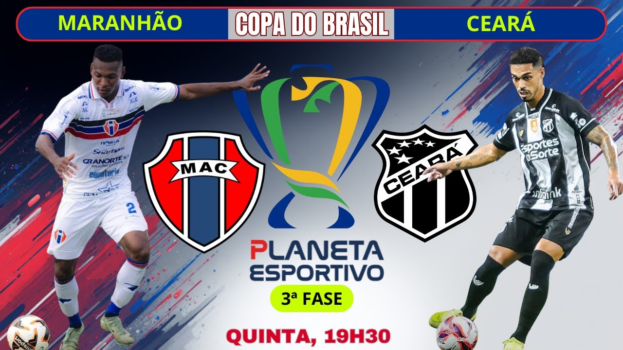 AO VIVO MARANHÃO X CEARÁ | COPA DO BRASIL 3ª FASE - 12/03/2026