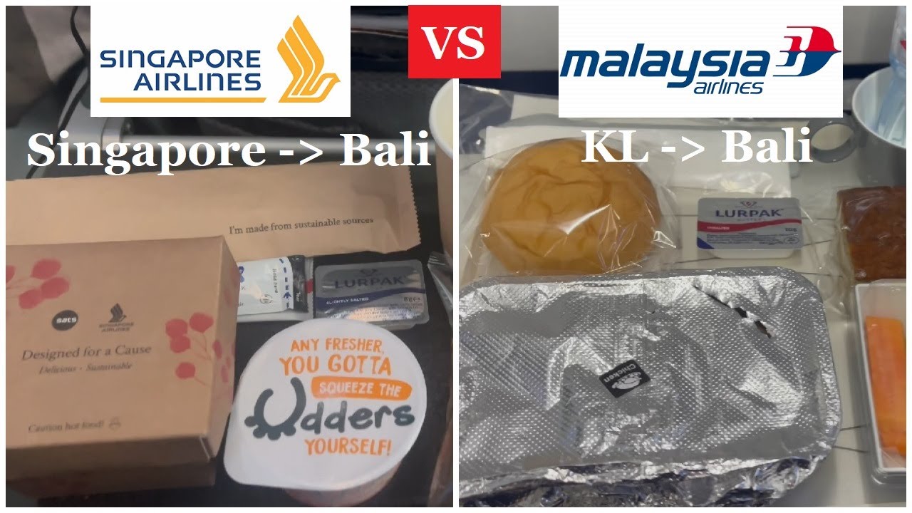 Singapore Airlines B787-10 vs Malaysia Airlines B737-800 - Comparison for Denpasar-Bali Route #175
