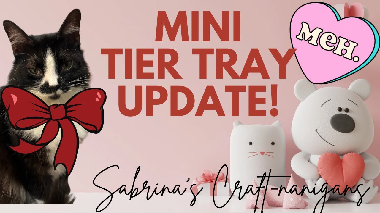 ANTI-Valentine's Day Mini Tier Tray DIYs #diy #crafts #budgetfriendlydiy #valentinesday