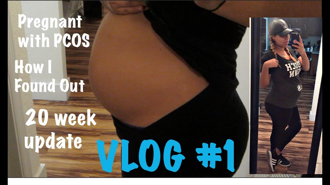 PCOS pregnancy, How I Found Out, and 20 week update | Vlog