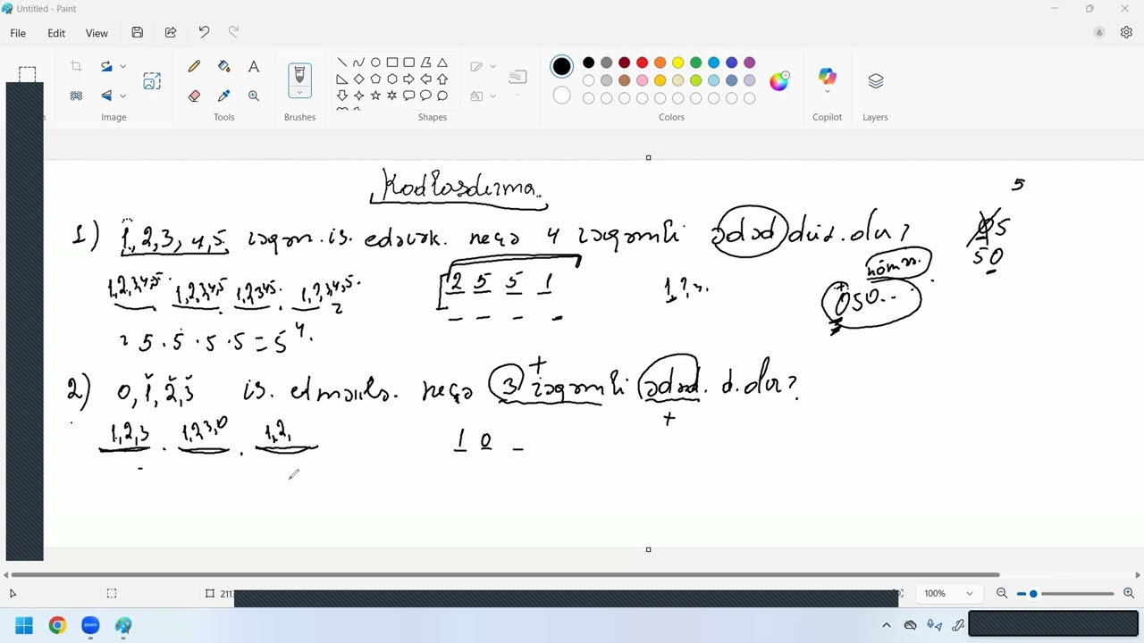 Kodlaşdırma dərs 1