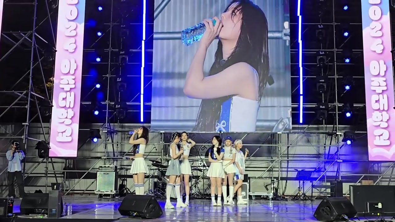 Just NMIXX Sullyoon Casually Drinking Water
