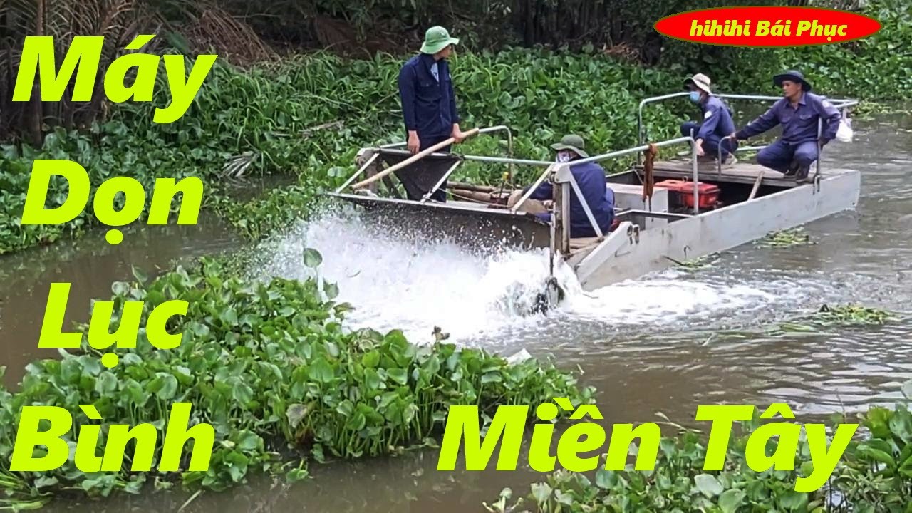 Độc Đáo Máy Dọn Lục Bình ở Miền Tây I Sông nước Miền Tây I LƯỢMVLOG