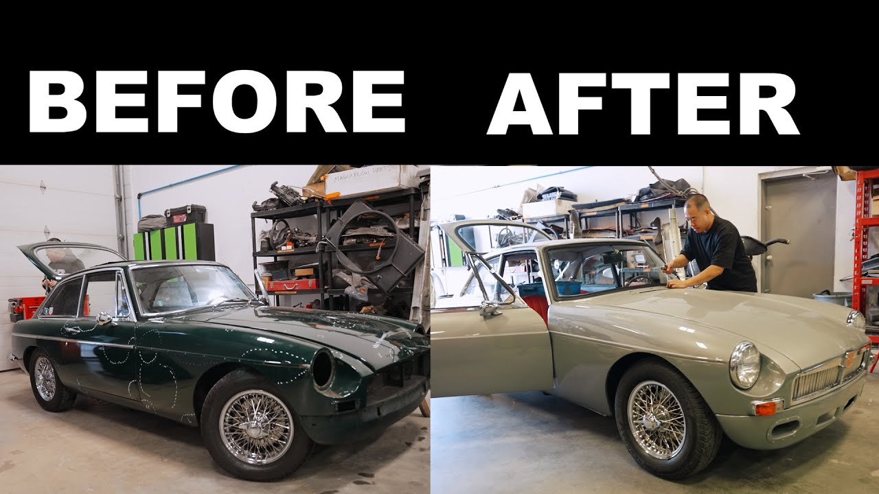 Painting an MGB GT an Aston Martin DB4 Color