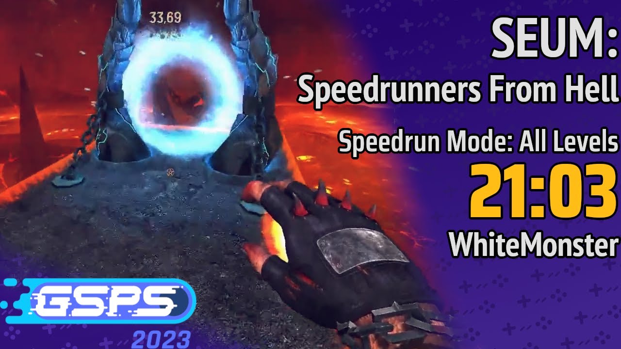 GSPS 2023 - SEUM: Speedrunners from Hell [Speedrun Mode: All Levels] - WhiteMonster