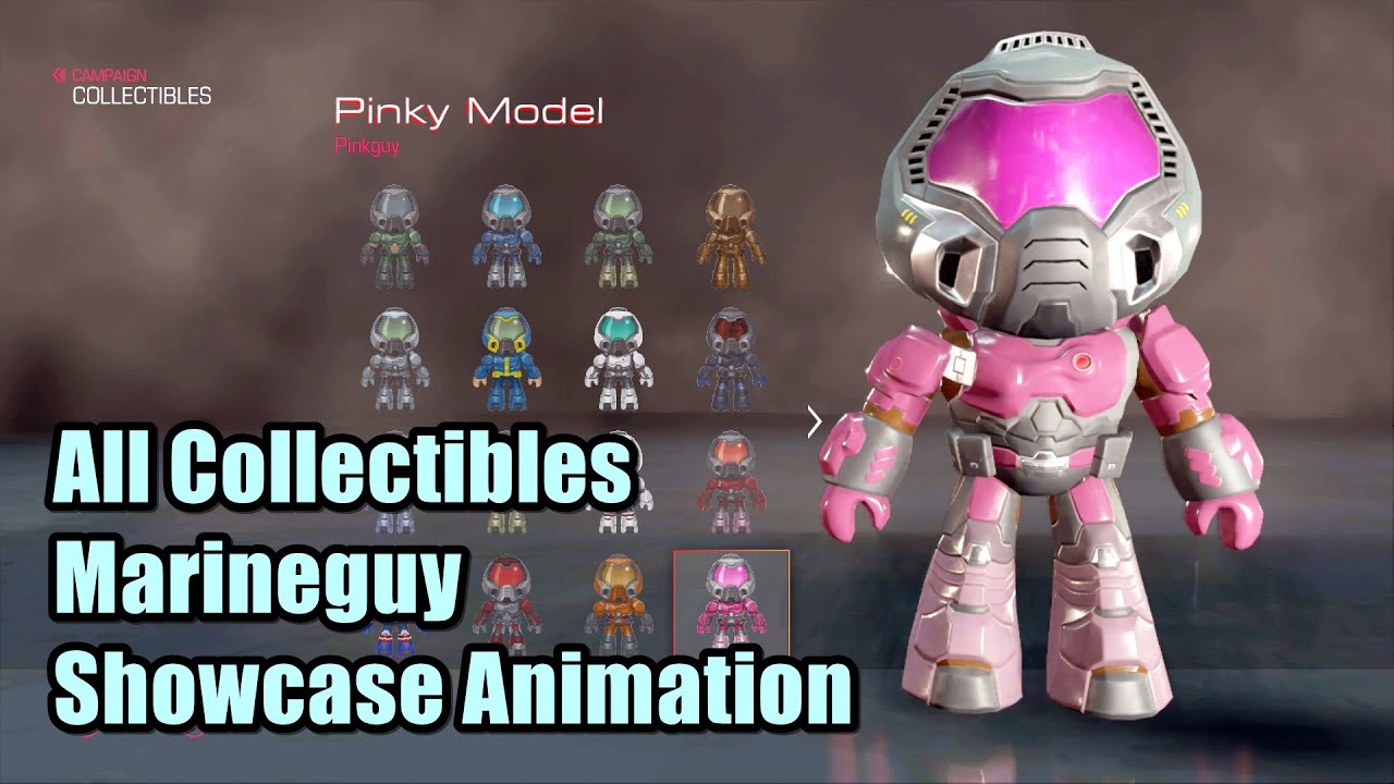 Doom 2016 All Collectibles Marineguy Showcase Animation