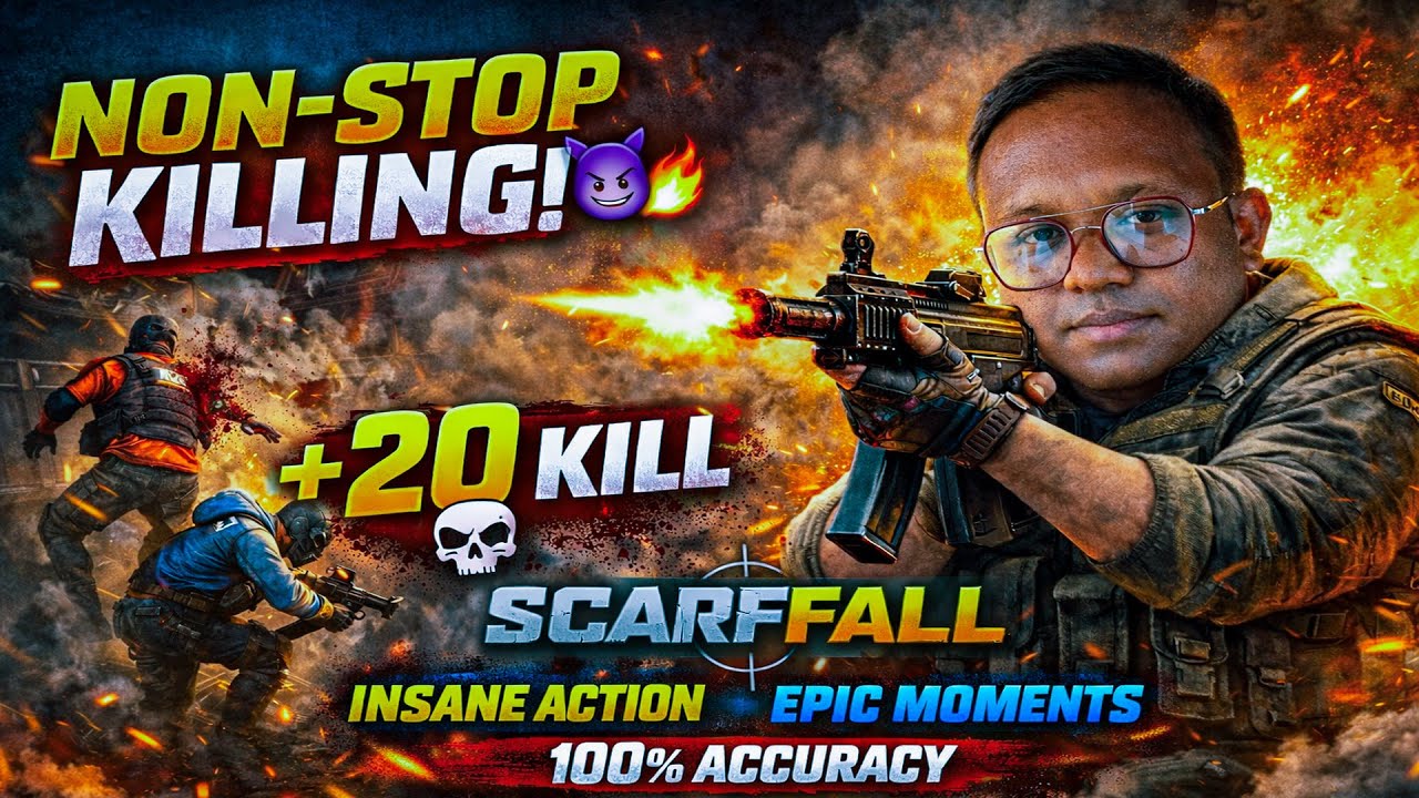 ScarfFall 2.O LIVE  20 KILLS challenge KIYA AAJ HOGA #shorts @X2RaMbo  #SCARFALL2.0