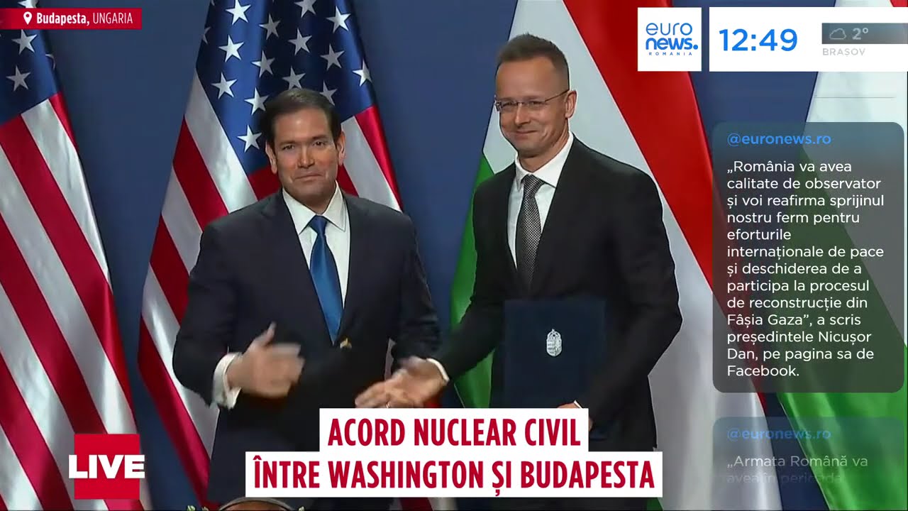 Rubio și Orbán discută la Budapesta despre energie, Ucraina și cooperare nucleară