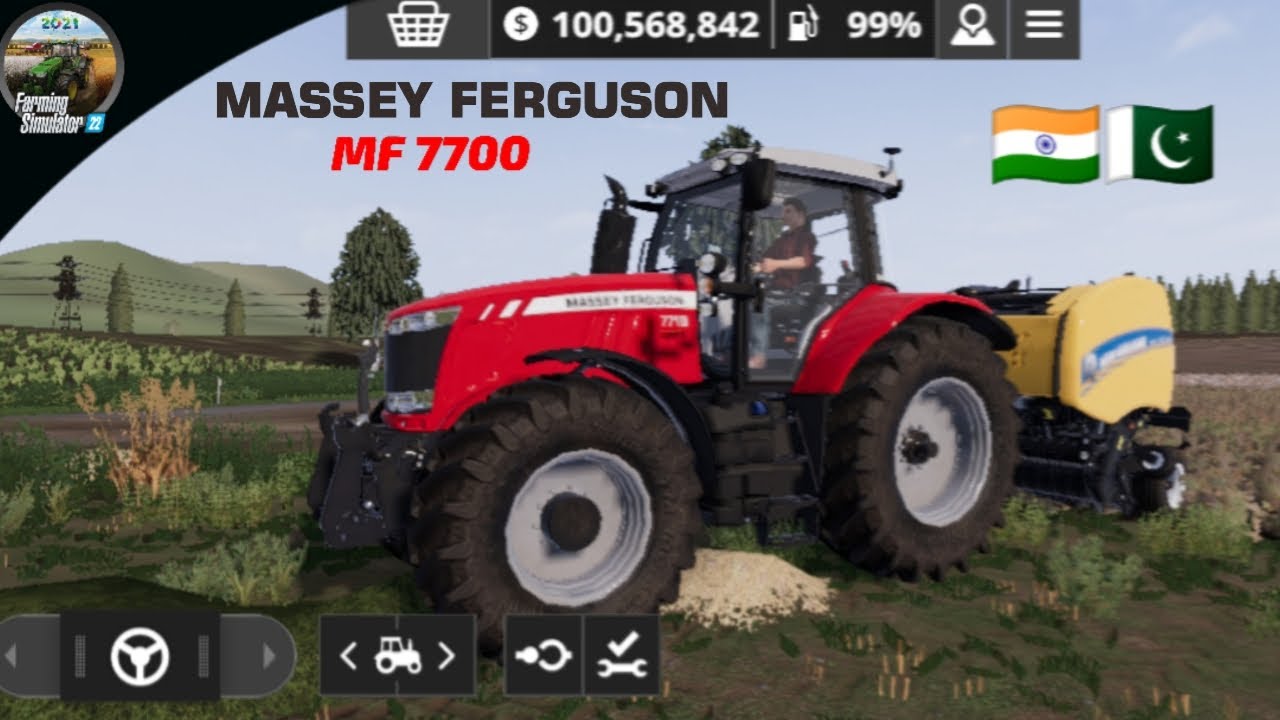 Farming simulator 20 | Massey Ferguson 7700 & New Baler Mod 🔥