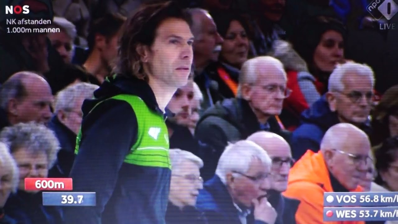 NK schaatsen Thialf Heerenveen 1000 meter mannen december jaar 2023