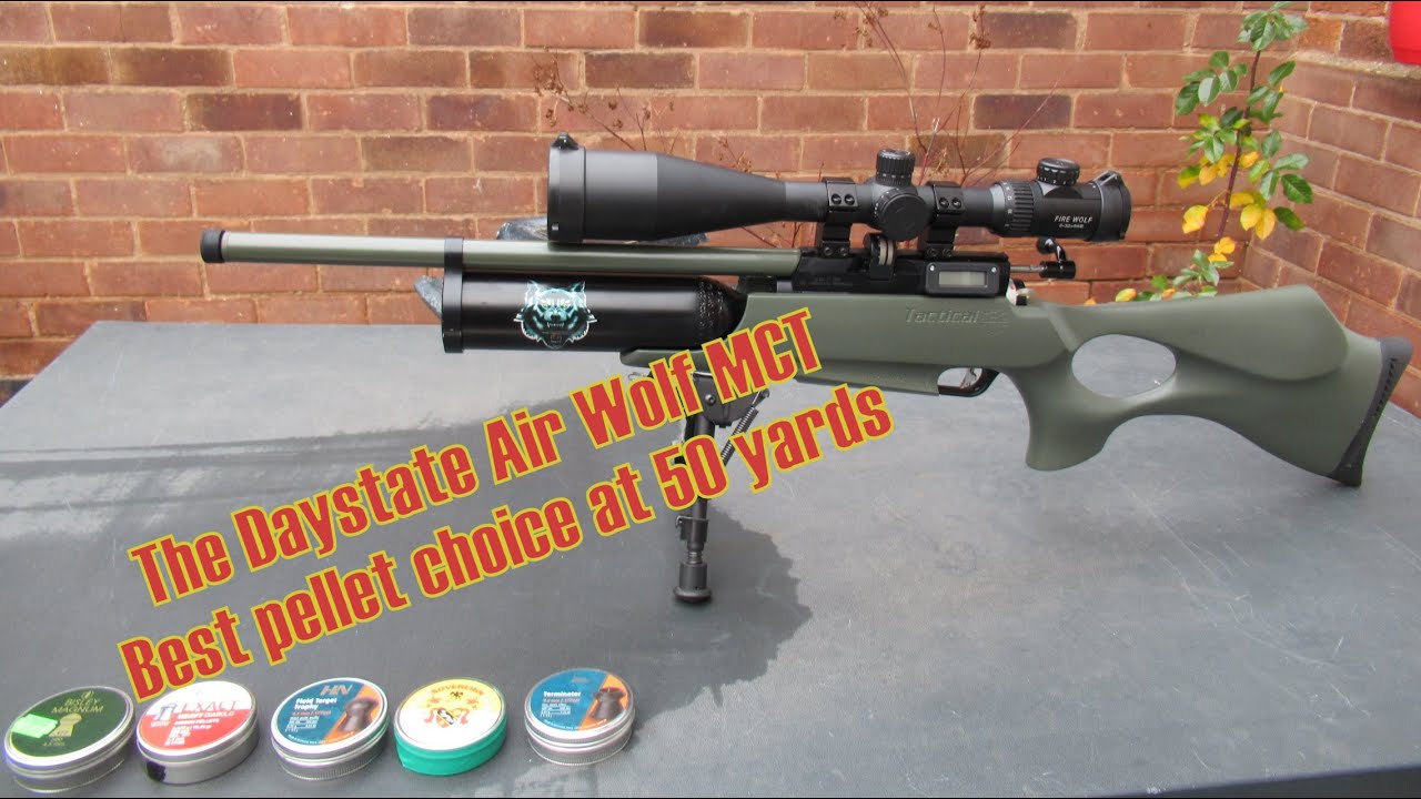 Лучшая пуля Daystate Air Wolf MCT на дистанции 50 ярдов