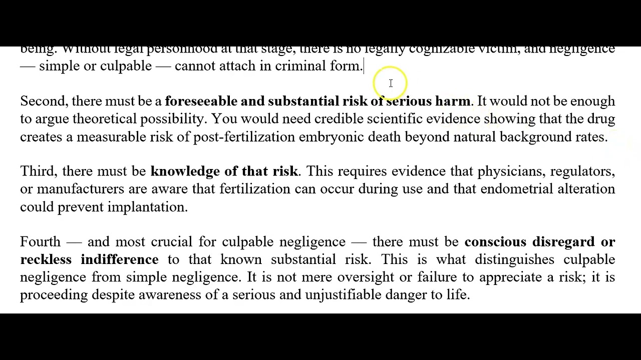 establishing culpable negligence and criminality