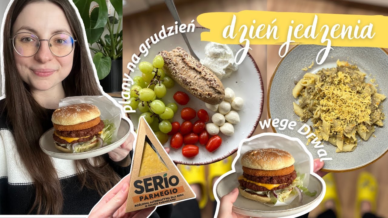 🌱 DZIEŃ JEDZENIA | wege DRWAL! wegański parmezan, potrawka grzybowa, co będzie w grudniu? 🤩