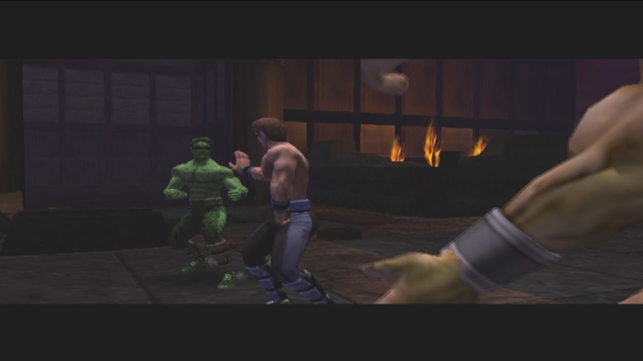 Statue Cage Gameplay Wasteland Ultimate Mortal Kombat Shaolin Monk v2 mod AetherSX2 