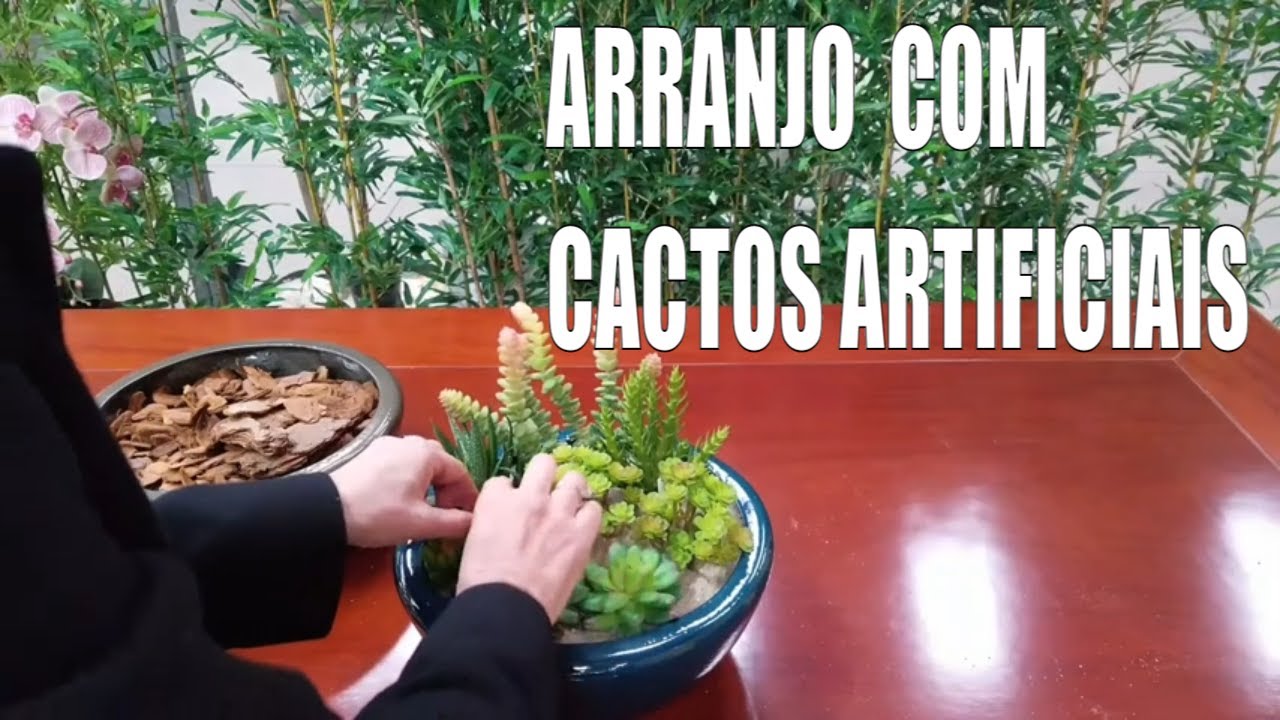 Como Fazer um Lindo Arranjo de Cactos Artificial