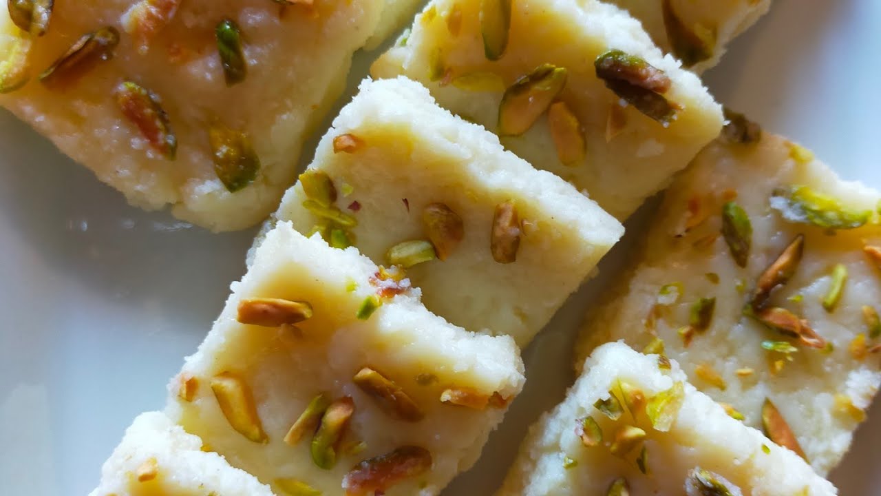 Homemade Burfi From Ricotta Cheese/Milk Powder Burfi