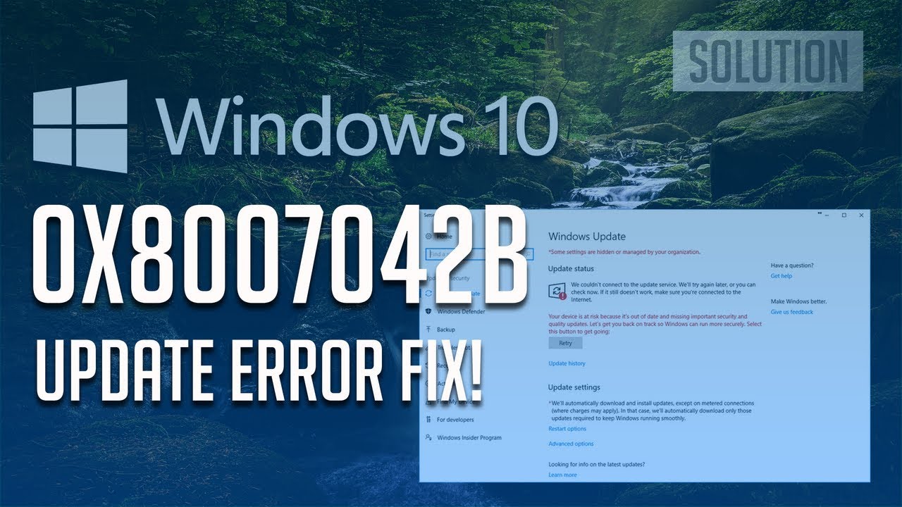Fix Windows Update Error 0X8007042B on Windows 10 - [7 Solutions]