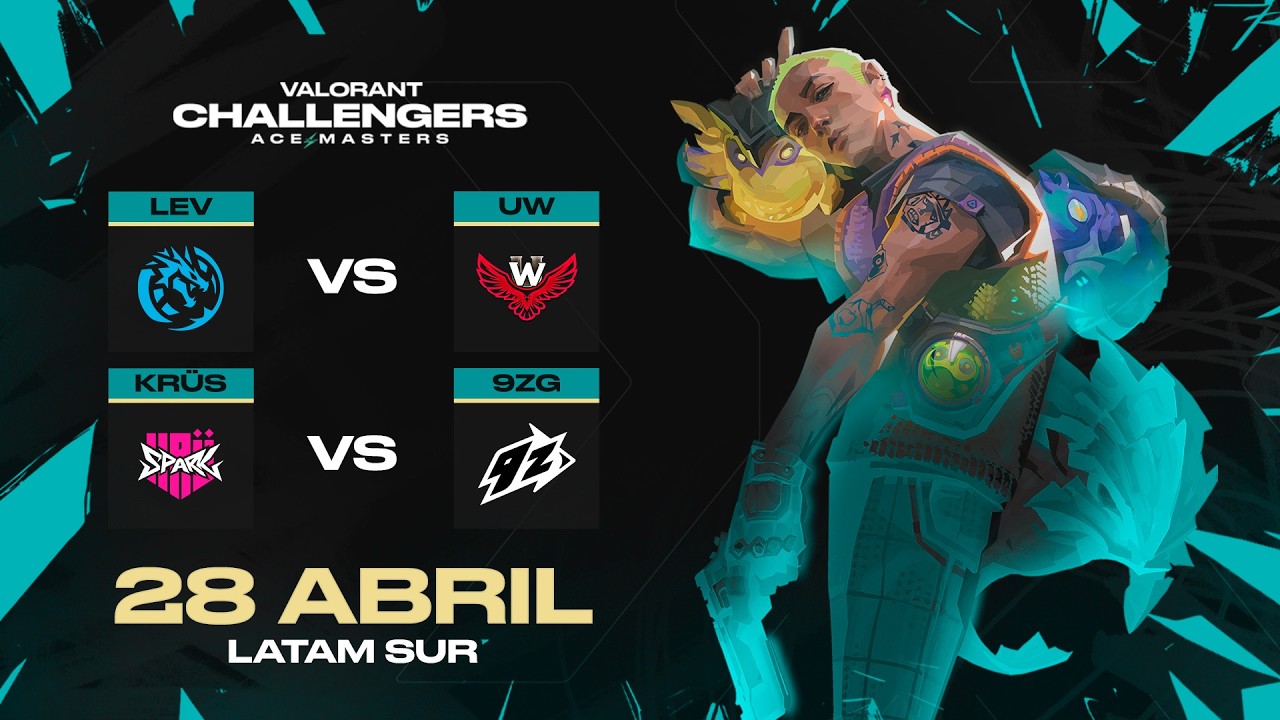 LEV vs UW | KR&Uuml;S vs 9ZG | Ace Masters | VALORANT Challengers LATAM Sur | Semana 4 D&iacute;a 2 | Playoffs