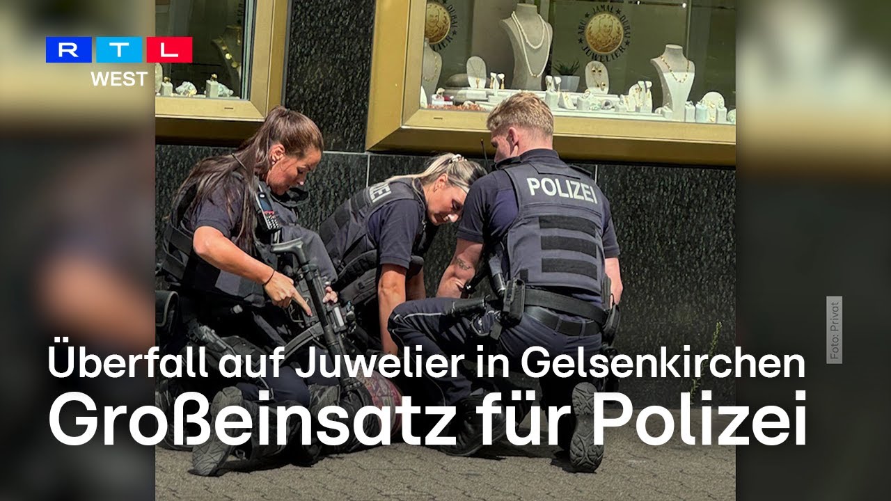 Juwelier in Gelsenkirchen wird überfallen – zwei Festnahmen | RTL WEST