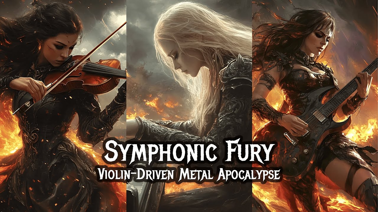 Symphonic Fury: Violin-Driven Metal Apocalypse | For Exercise, Work or Gaming Motivation.