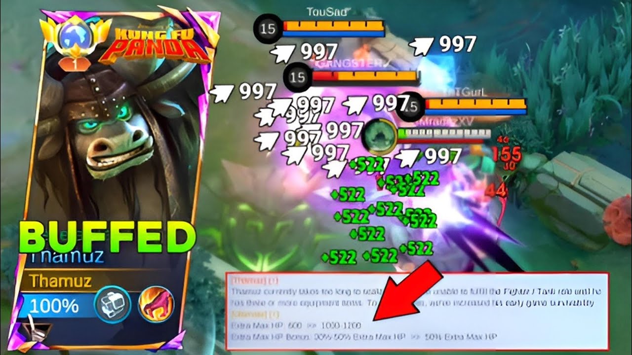 BUFFED THAMUZ is a MONSTER Now!🔥 | Insane Damage + Lifesteal Build!!-Mobile legends