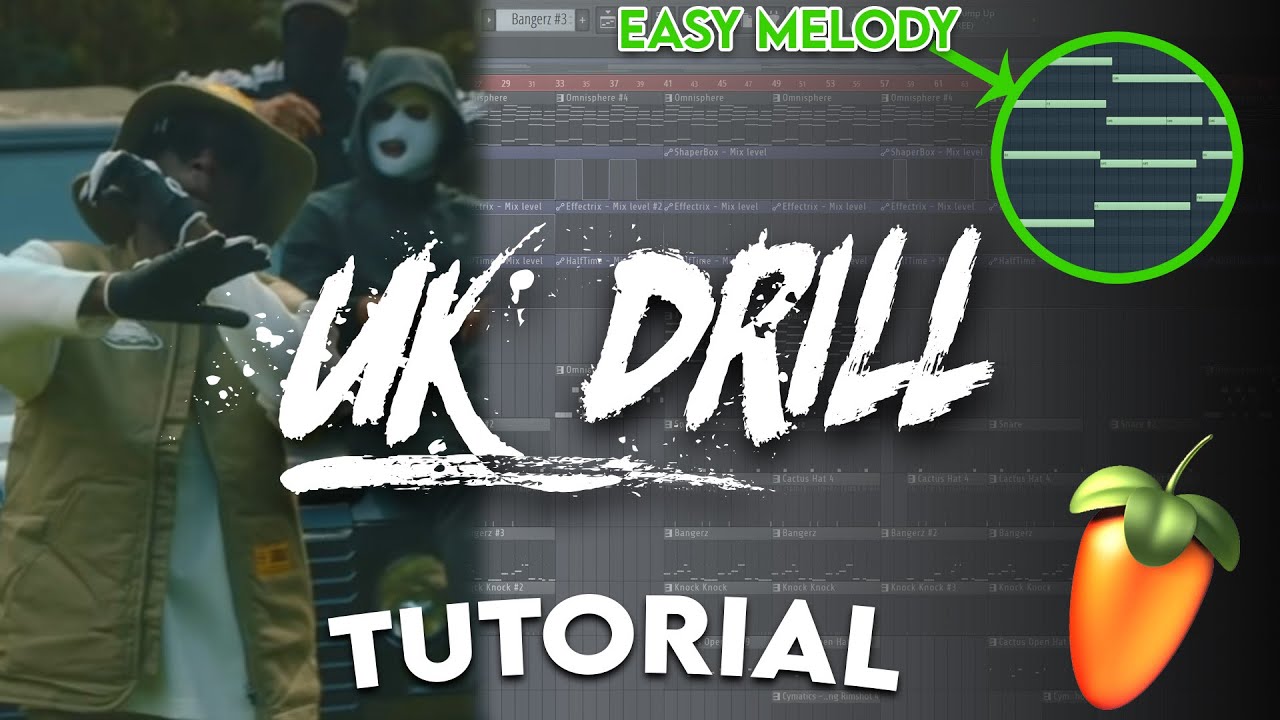 MAKING A DRILL BEAT FROM SCRATCH (UK Drill Tutorial - FL Studio)
