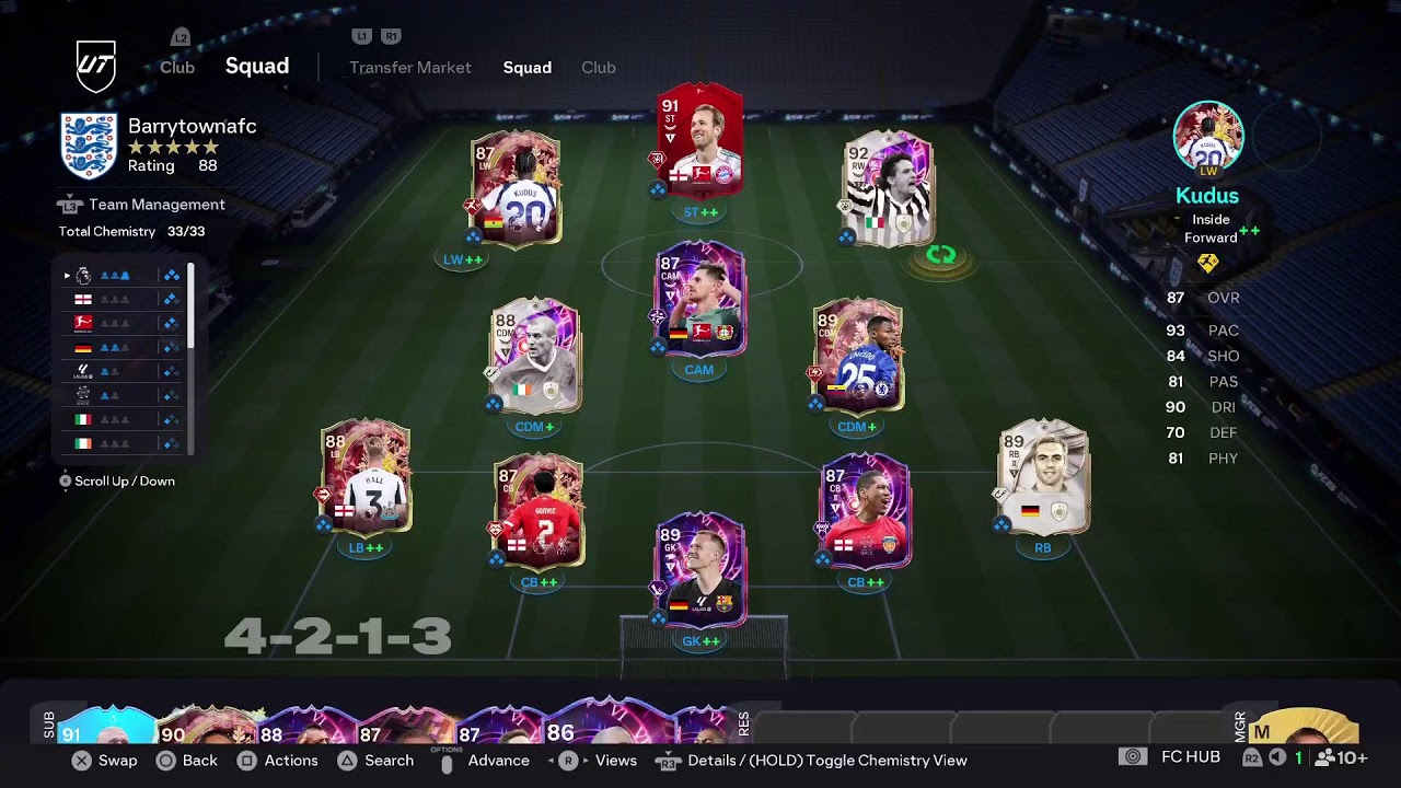 Fc 26 division 5 rivals with potm 91 harry kane