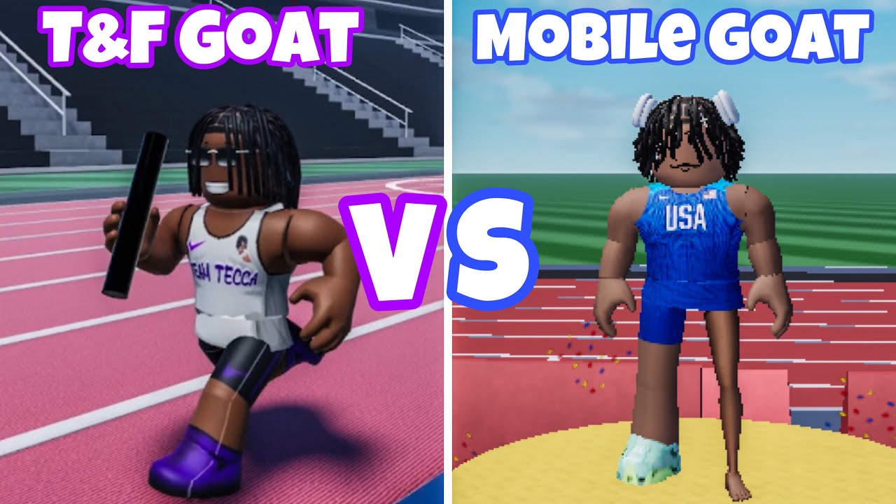Я обогнал самого быстрого мобильного игрока в Roblox Track and Field Infinite