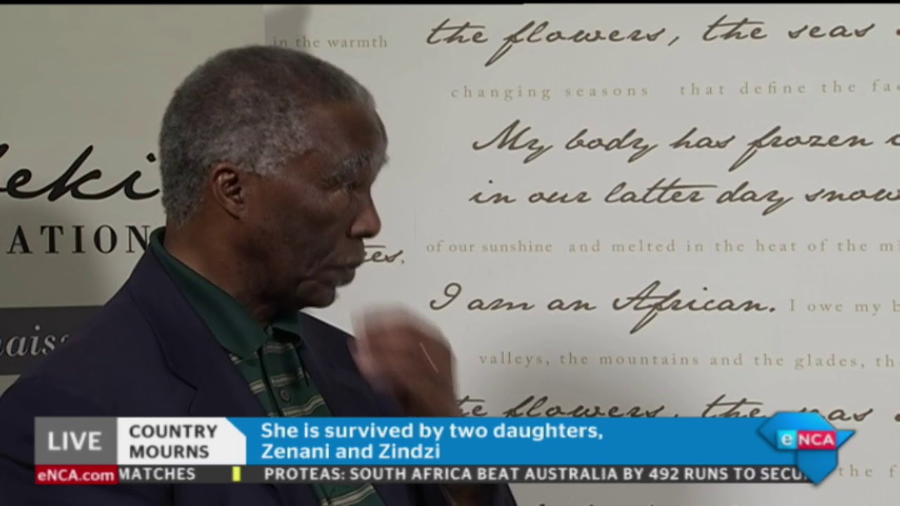 Former president Thabo Mbeki reflects on Winnie Madikizela-Mandela's legacy - PART 1