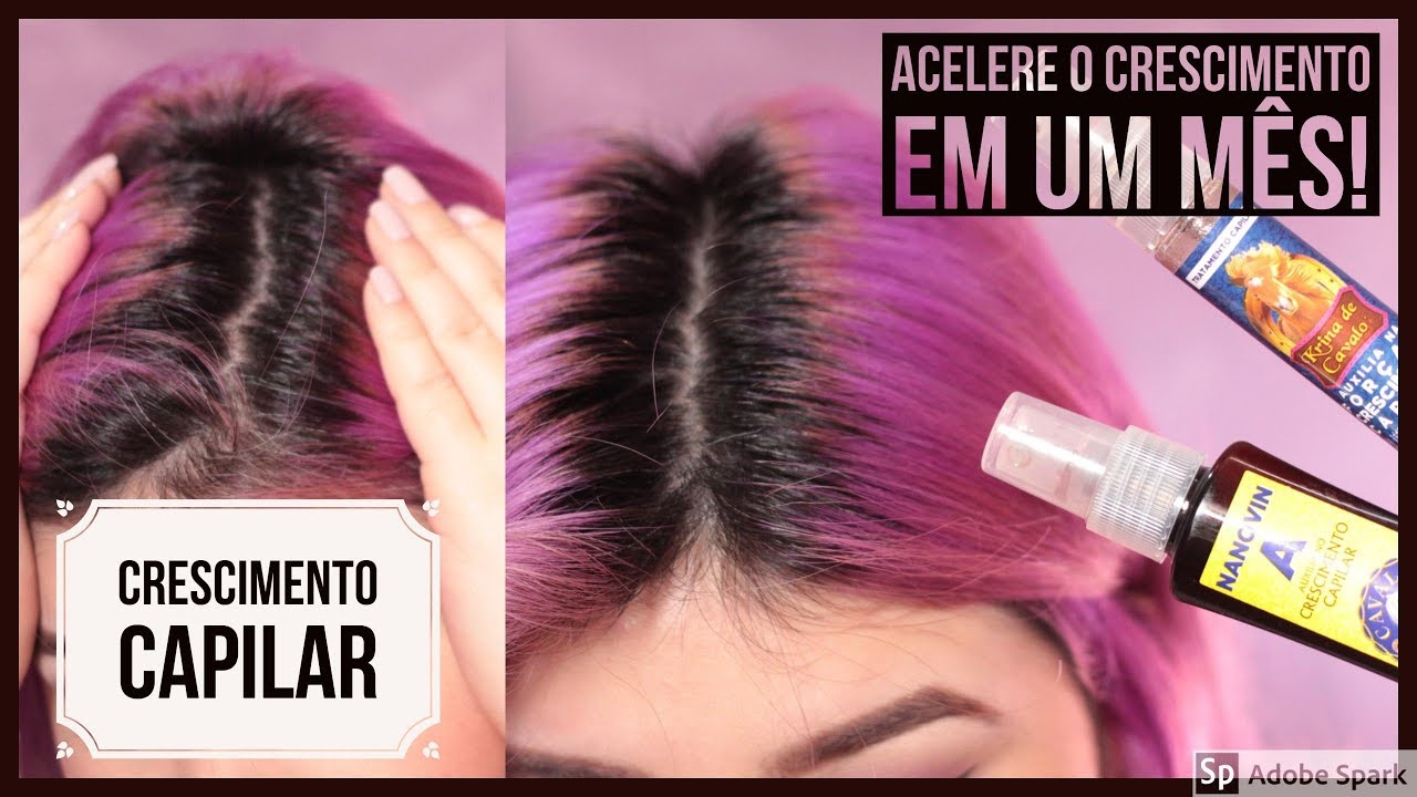 💜 Fazendo o CABELO CRESCER mais rápido - BARATINHO E EFICIENTE [NANOVIN A] 💜