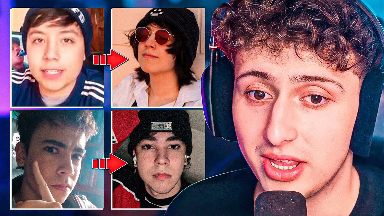 REACCIONANDO A GLOW UPS DE STREAMERS FAMOSOS 😱 *muy 🥵*
