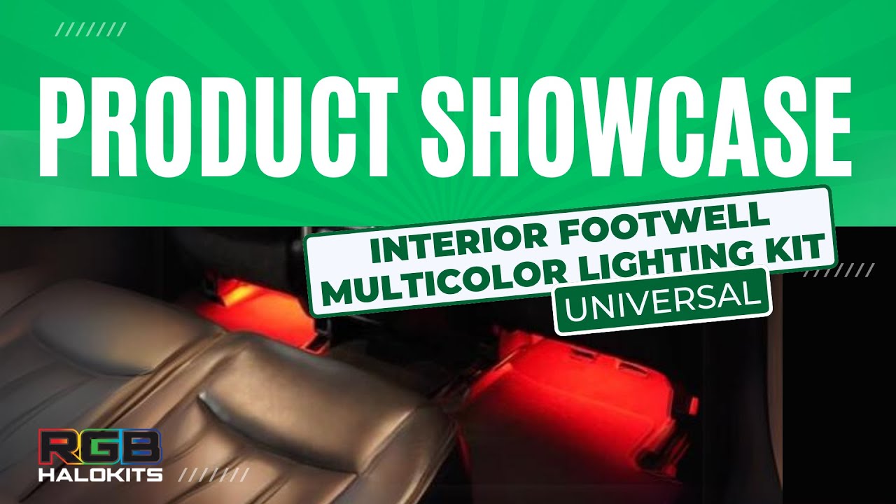 The best Interior footwell lighting kit in action -  RGB Halo Kits