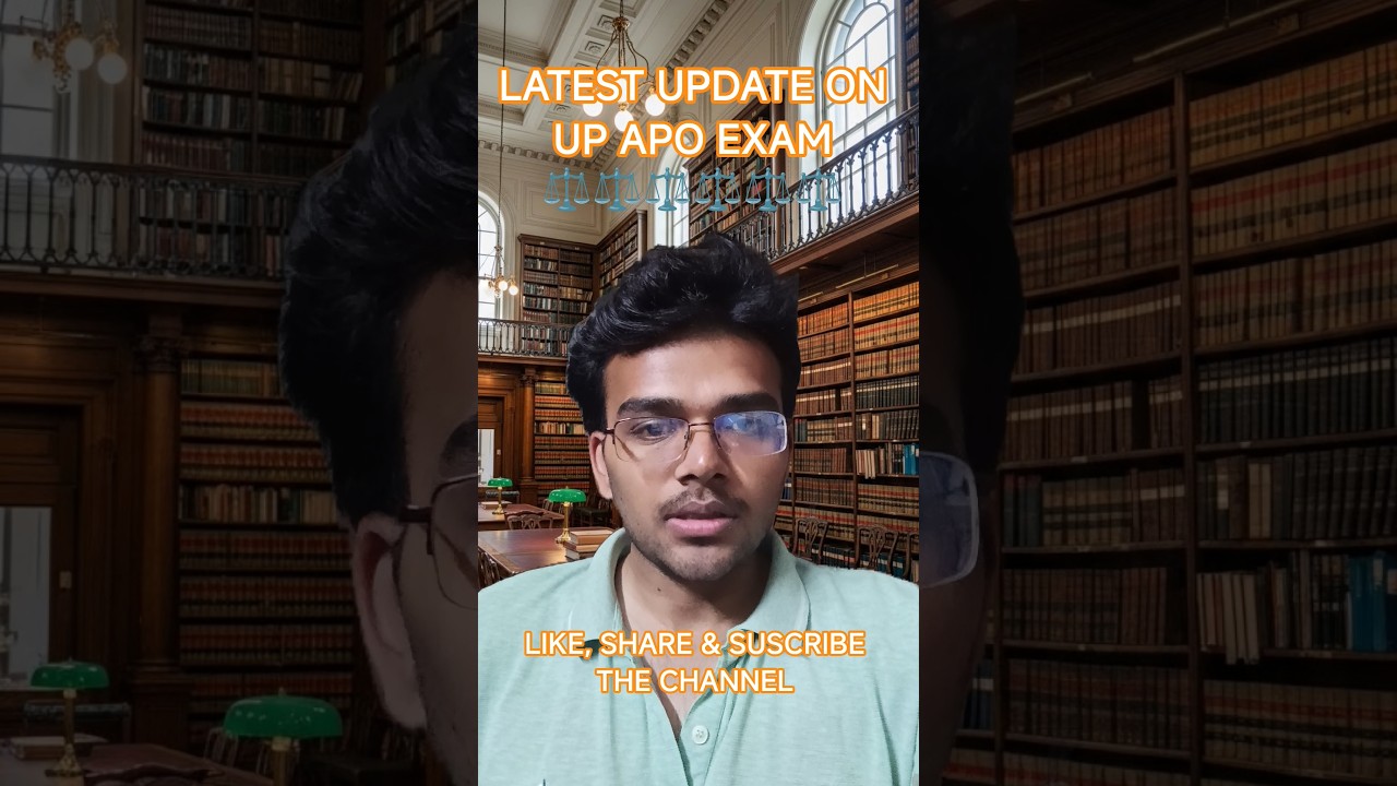 Latest Update on UP APO EXAM 🔥🔥🔥🔥 #law #legal #apo #upapo #exam #admitcard #viral #trending #shorts