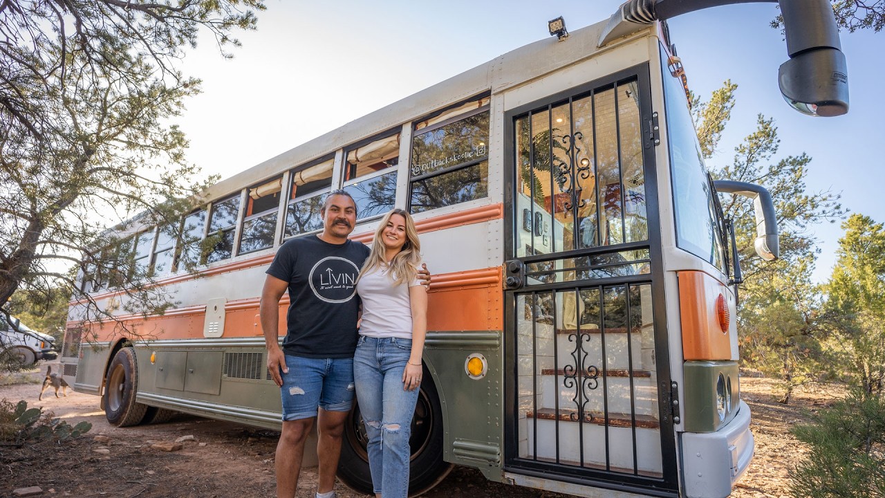 DIY School Bus Conversion W/ Gorgeous Interior Design